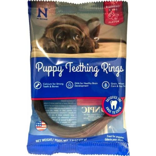 N Bone Puppy Teething Ring Blueberry Flavor