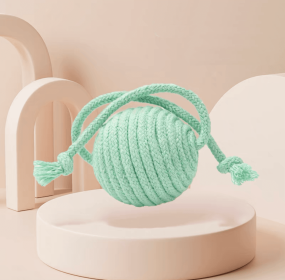 Cat Entertainment Sisal Ball Pet Toys For Pets to relieve boredom (Color: Mint Green)