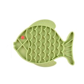 Silicone Lick Mat For Pet Dogs Slow Food Plate Rice Bowl For Small Medium Dog Anti Gulping Choking Feeder Puppy Treat Dispenser (Color: green)